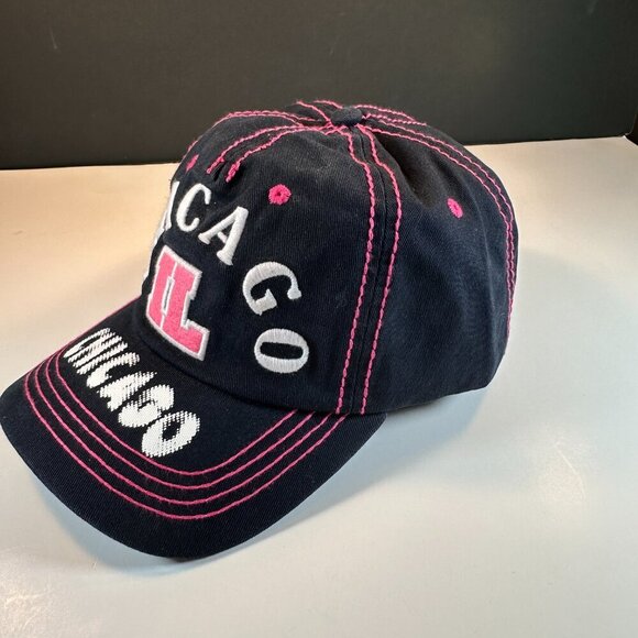 SPORT CAP,  EMBROIDERED LOG "CHICAGO il" ONE SIZE , ADJUSTABLE, CM CITY HATS - Picture 2 of 6